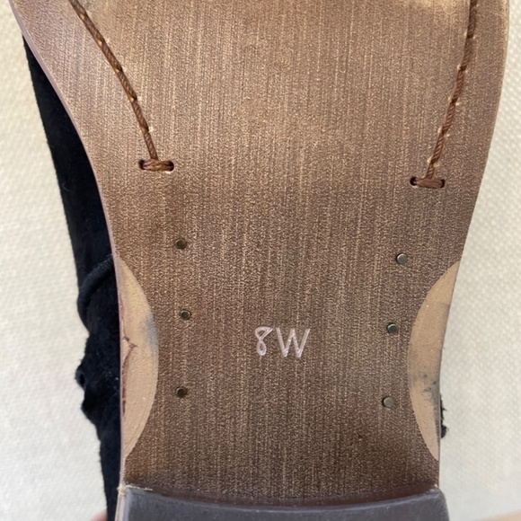 Sam Edelman Size US 8 Wide - EU38 Petty Black Suede Ankle Boots - Picture 6 of 13